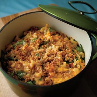 Macaroni and Cheese with Spinach and Sun-Dried Tomatoes
