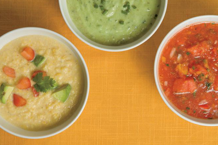 Cold Soup Recipes - Creamy Cucumber Avocado Soup, Southwestern Corn Chowder, Watermelon Gazpacho