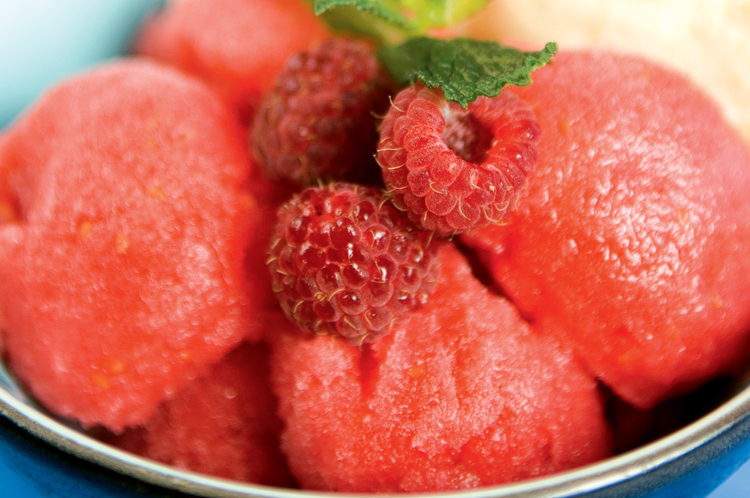 Watermelon Raspberry Sorbet Recipe