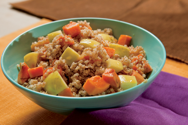 Cinnamon Spiced Quinoa with Apples and Sweet Potatoes Recipe Cinnamon Spiced Quinoa with Apples and Sweet Potatoes Recipe