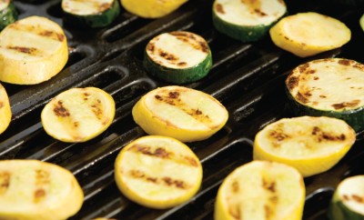 Grilled summer squash and zucchini