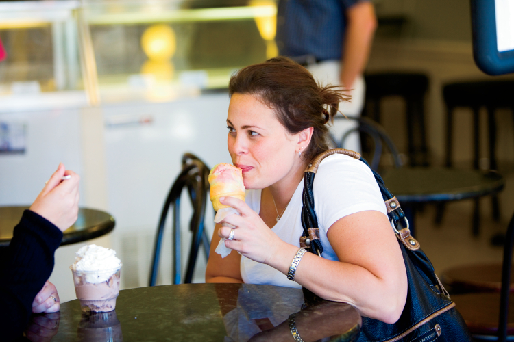 Eating Indiana ice cream