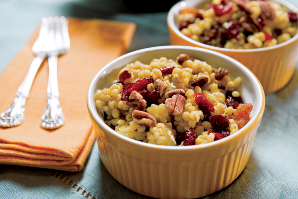 Curried Barley with Cranberries, Raisins and Pecans Recipe