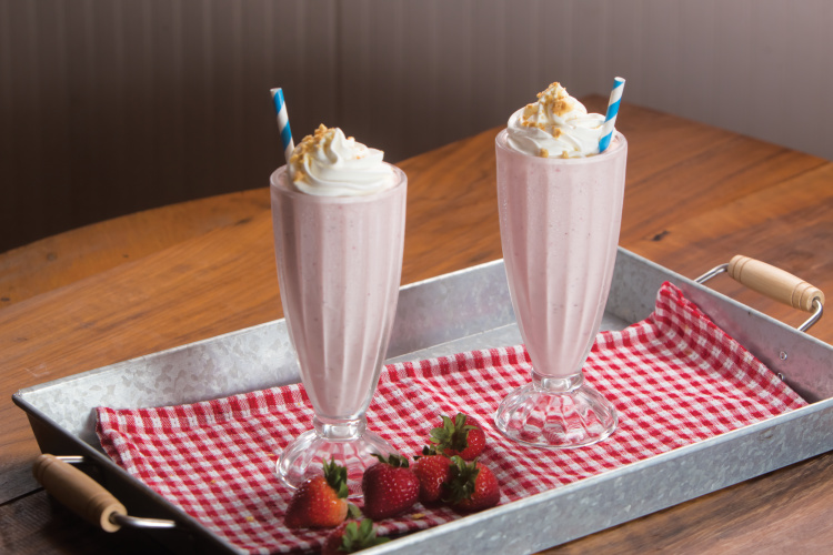 Strawberry Cheesecake Milkshakes