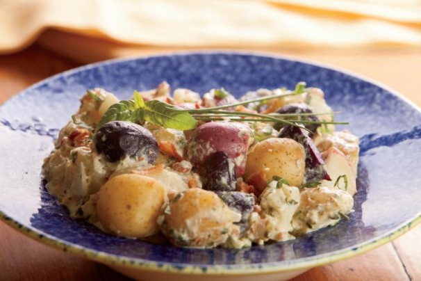 Lemon Potato Salad with Bacon