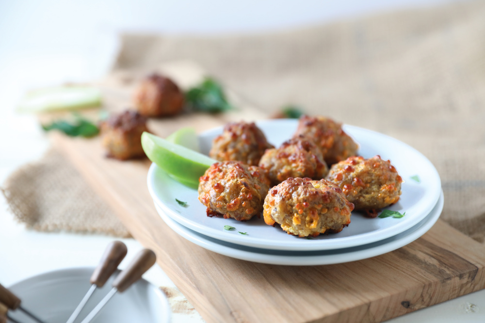 Apple Sausage Balls