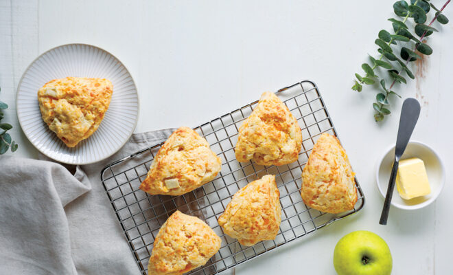 Apple Cheddar Scones