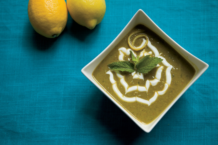Green Pea Soup with Mint