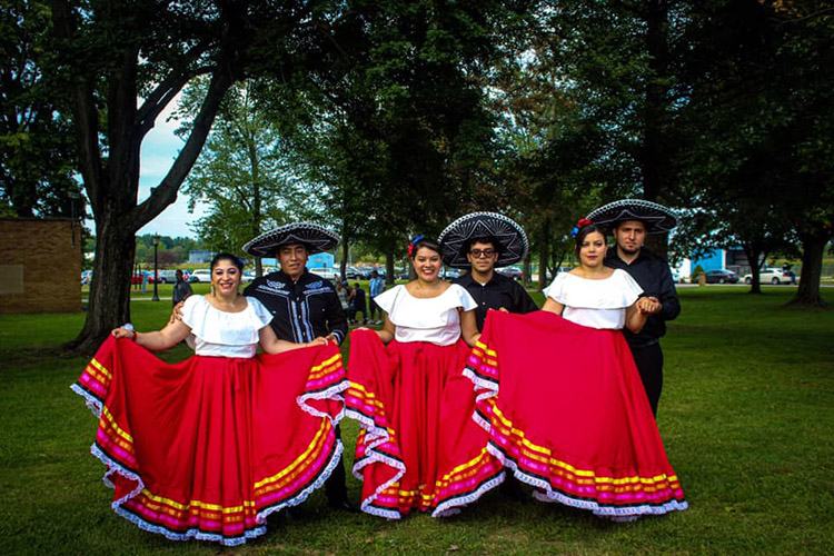 Dancers at the Latin Culture Festival
