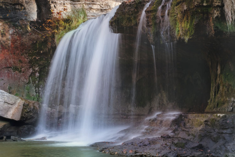 Upper Cataract Falls near Jennings Township in Owen County. 