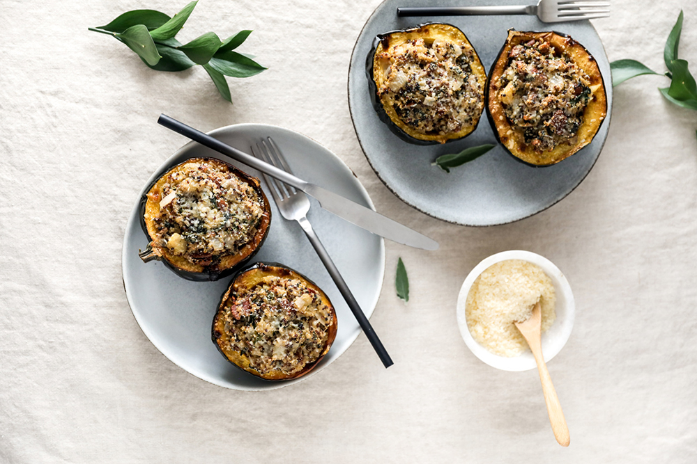 Quinoa-Stuffed Acorn Squash