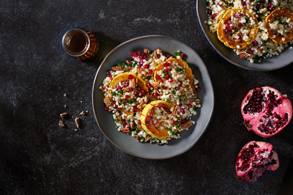 Delicata Squash Salad with Couscous and Kale
