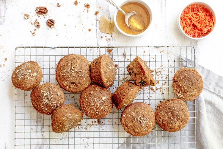 Whole-Grain Carrot Muffins