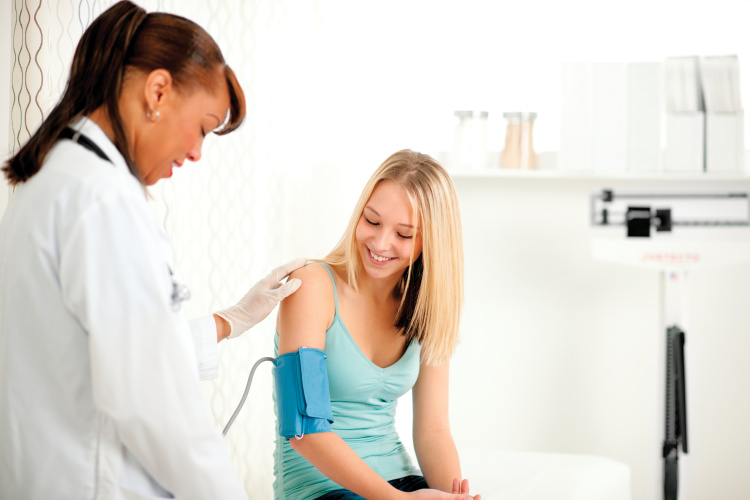 A doctor with a patient