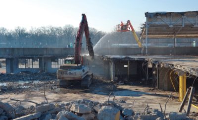 Construction of the new Indiana Farm Bureau Fall Creek Pavilion
