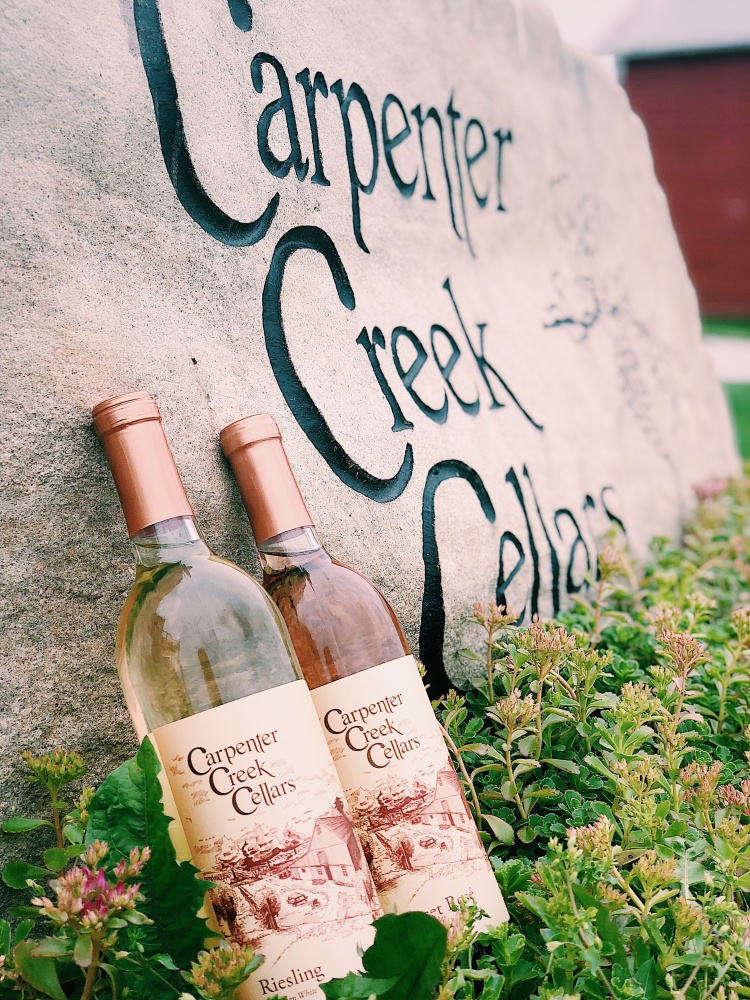 Carpenter Creek Cellars wine bottles