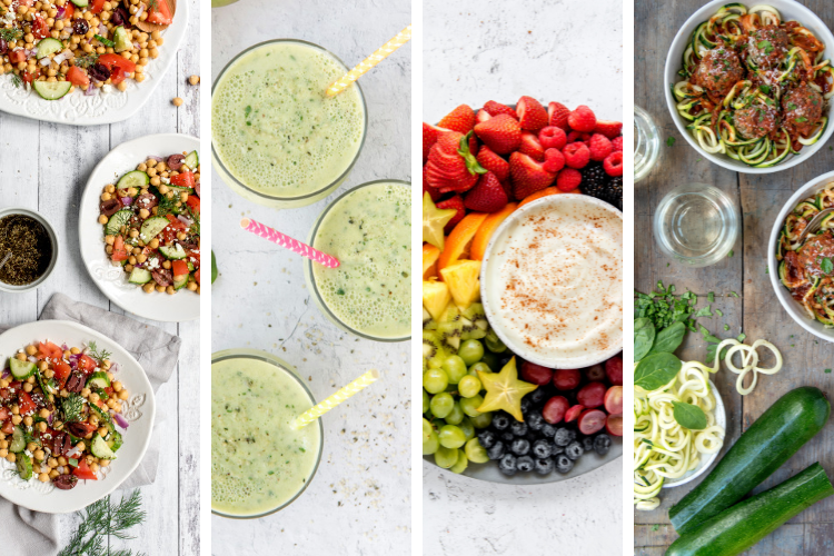 Collage of all four recipe items