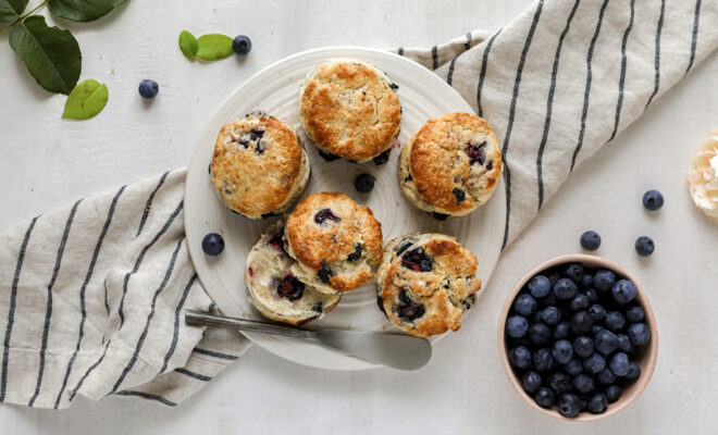 Blueberry Cream Scones