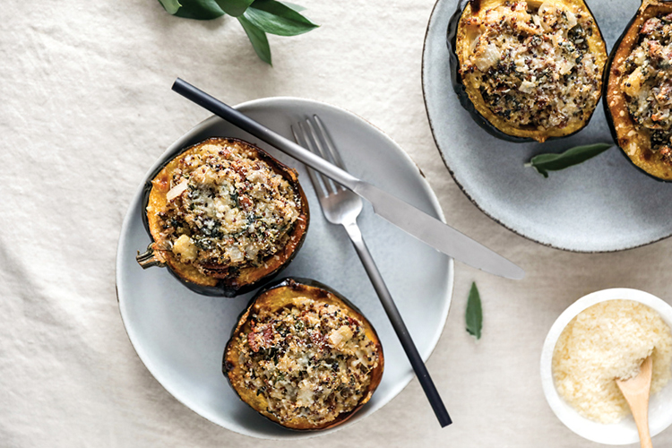 Baked Stuffed Acorn Squash