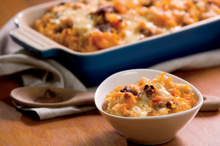 Butternut Squash and Italian Sausage Casserole