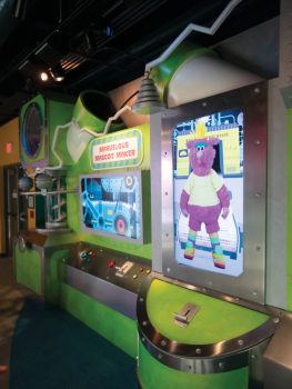 An exhibit at the Mascot Hall of Fame