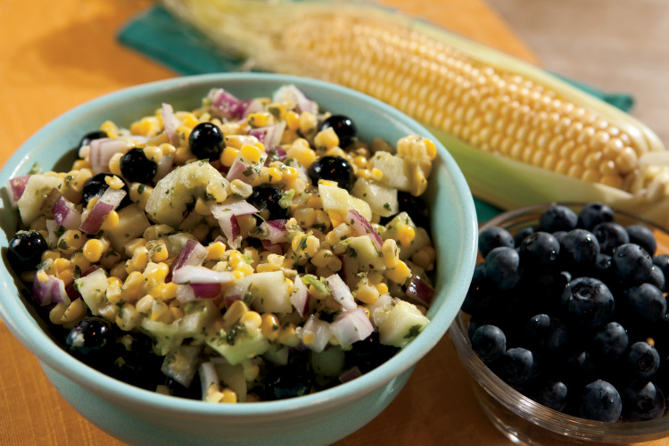 Corn and Blueberry Salad