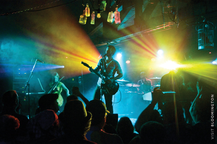 Singer performing at The Bluebird Nightclub