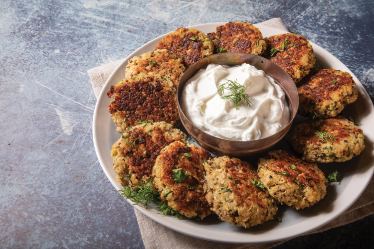 Cheesy Quinoa Zucchini Fritters