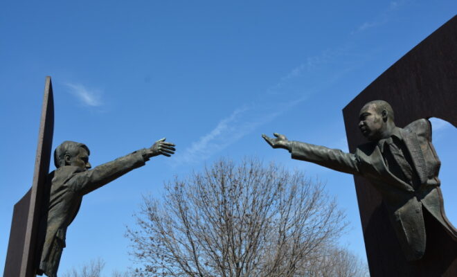 Landmark for Peace statue