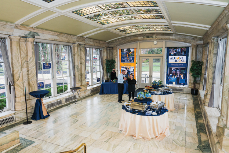 Interior shot of the Allison Mansion