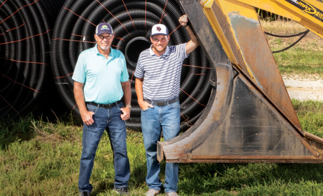 Jim McGaughey and his son, David, focus on conservation to keep their century family farm, McGaughey Farms, in Bainbridge going strong for future generations.