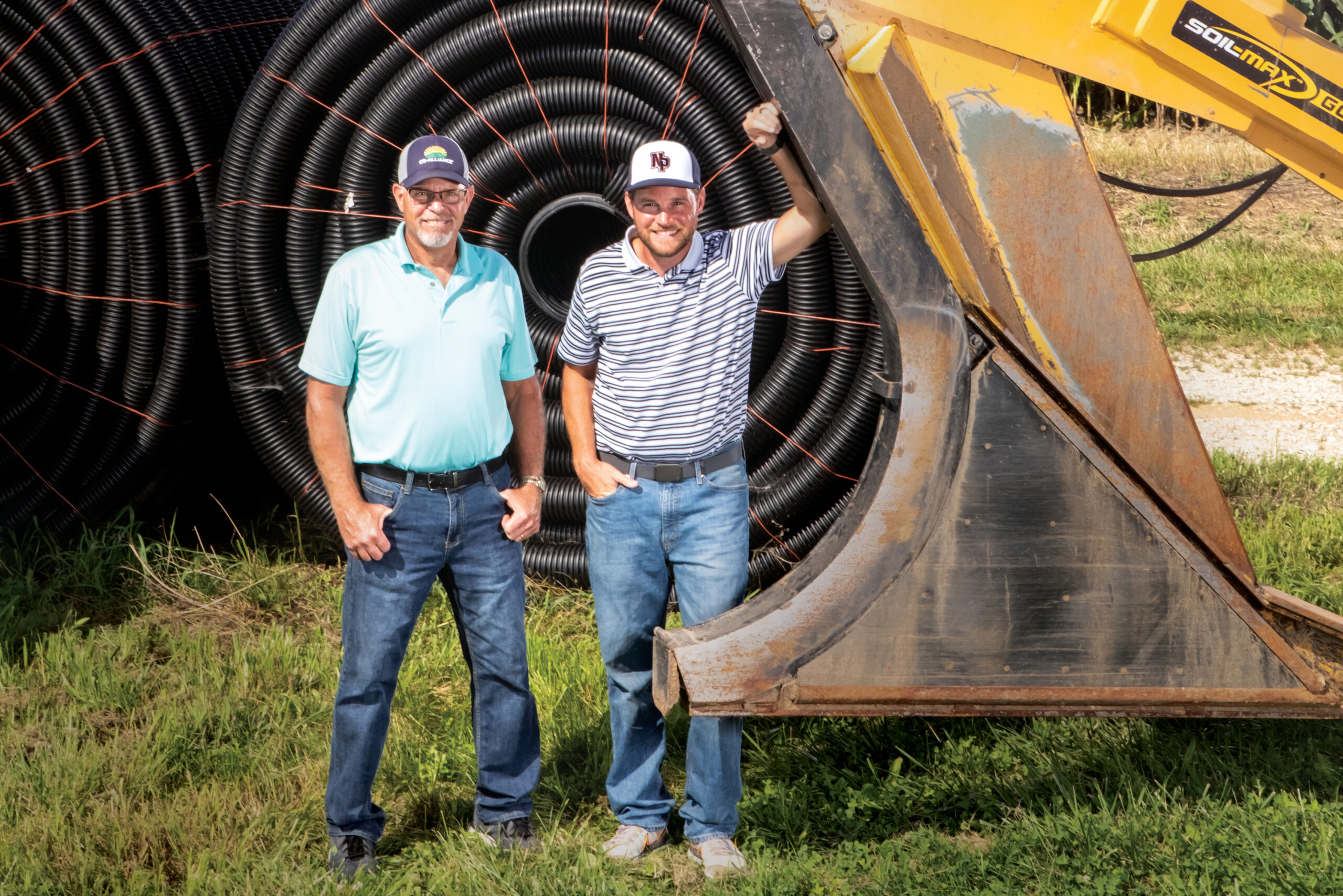 Jim McGaughey and his son, David, focus on conservation to keep their century family farm, McGaughey Farms, in Bainbridge going strong for future generations.