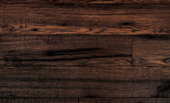 Stained wood flooring