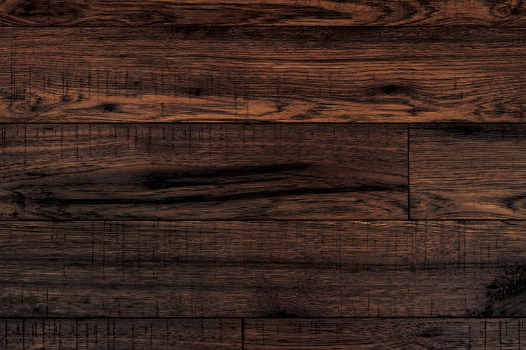 Stained wood flooring