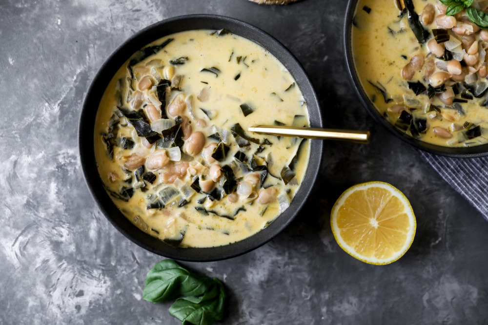Creamy White Bean and Collard Soup