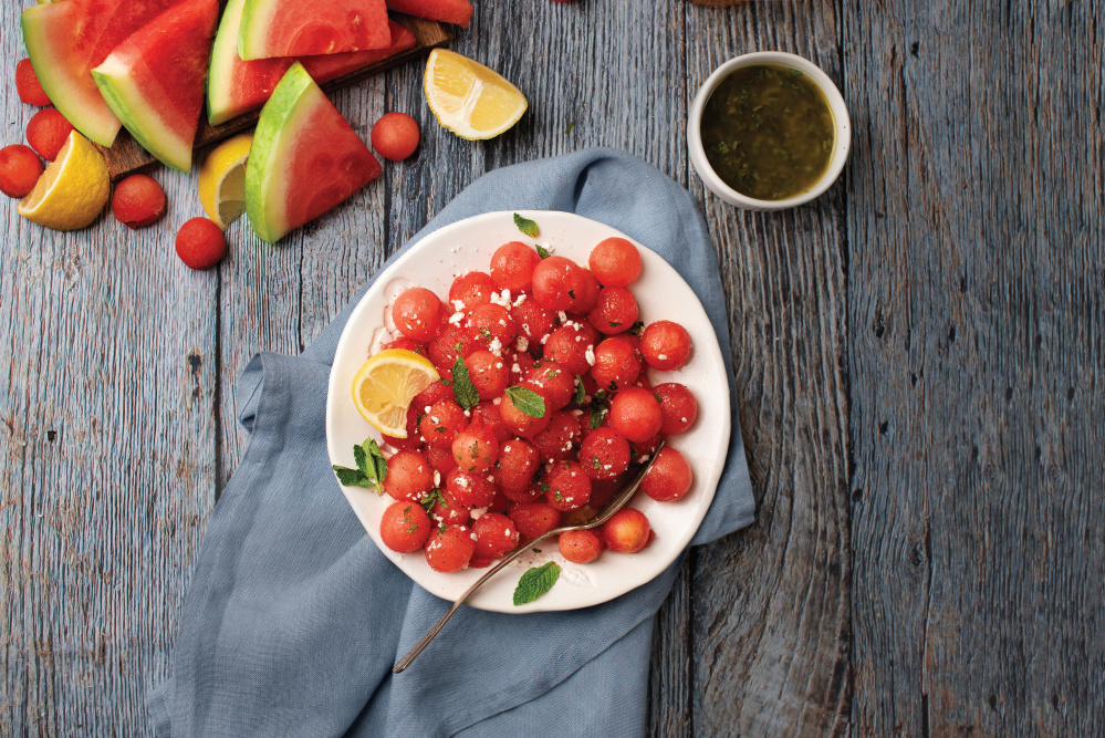Watermelon and Feta Salad with Mint