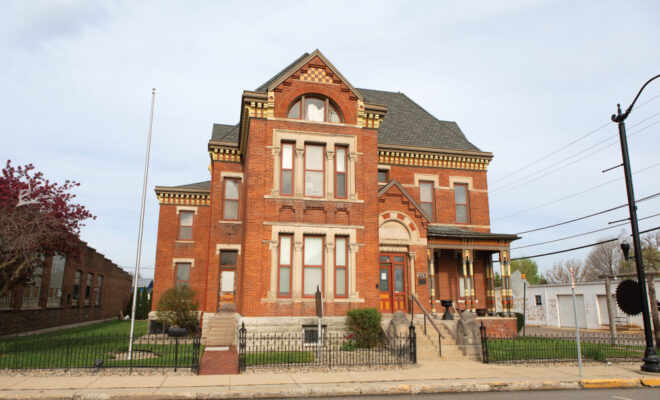 Exterior of the historic Rotary Jail Museum