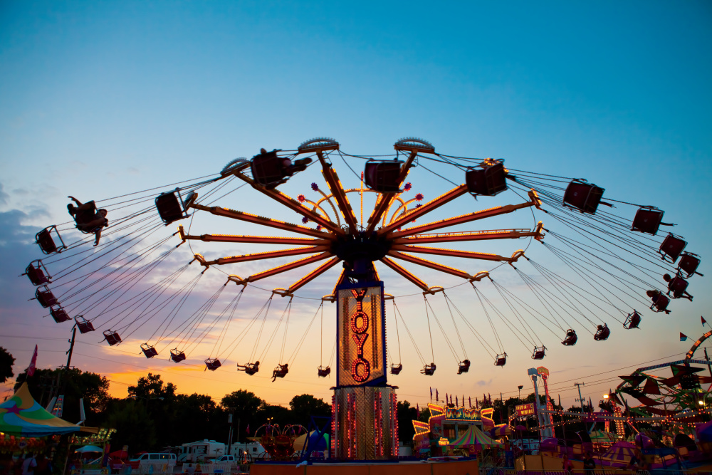 A ride on the fair midway