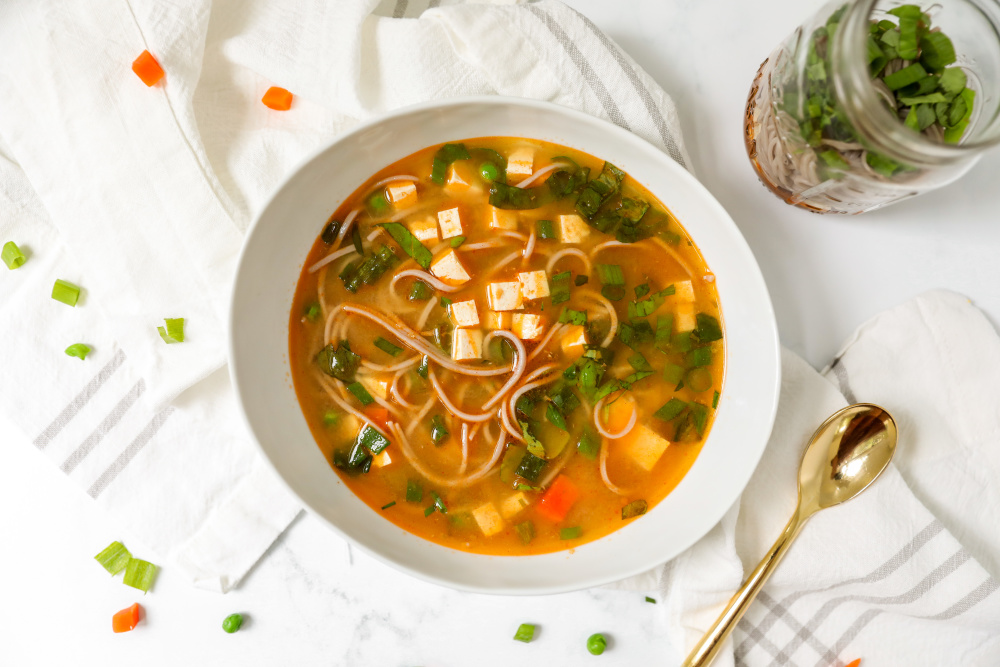 Meal Prep Noodle Soup Jars
