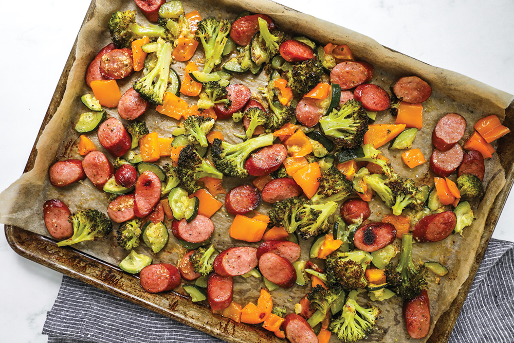 Sheet Pan Roasted Sausage and Vegetables