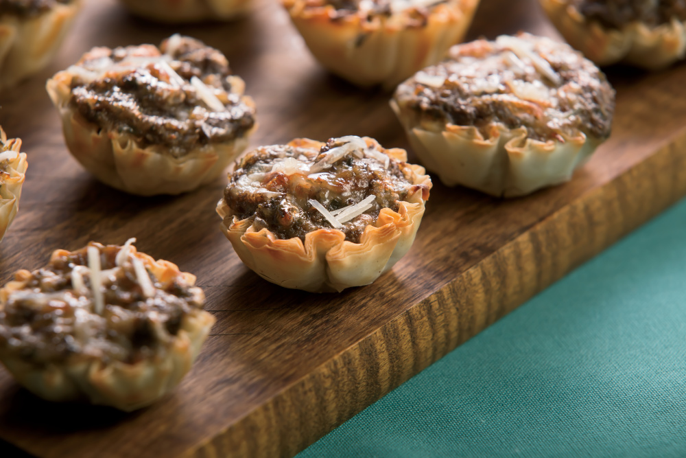 Herbed Mushroom Tarts With Gruyere