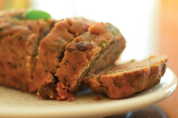 Monastery Baked Goods fruit cake sliced