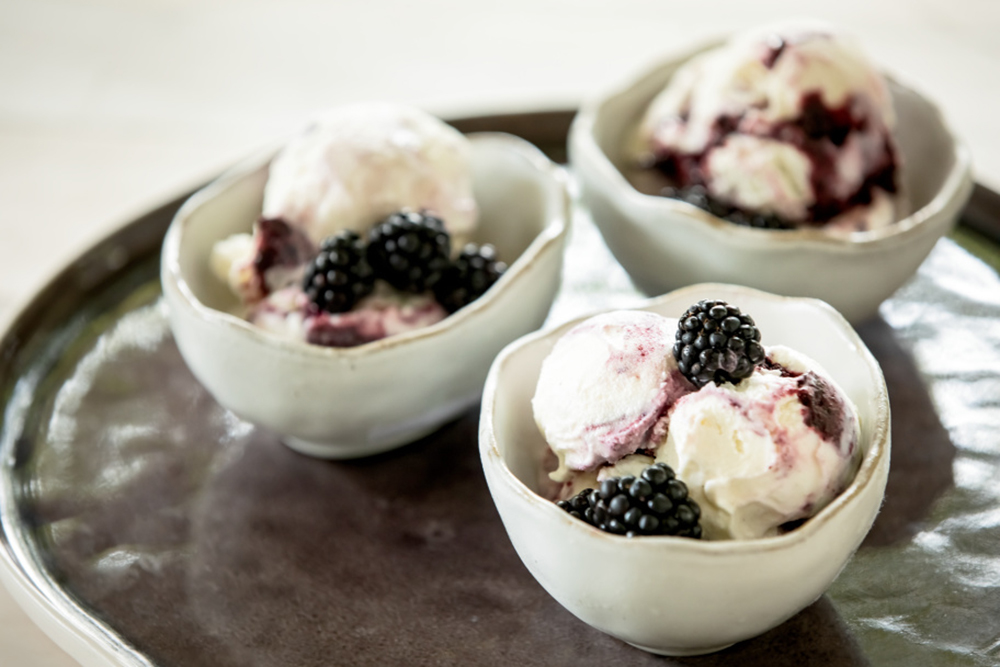 Balsamic Blackberry Ice Cream
