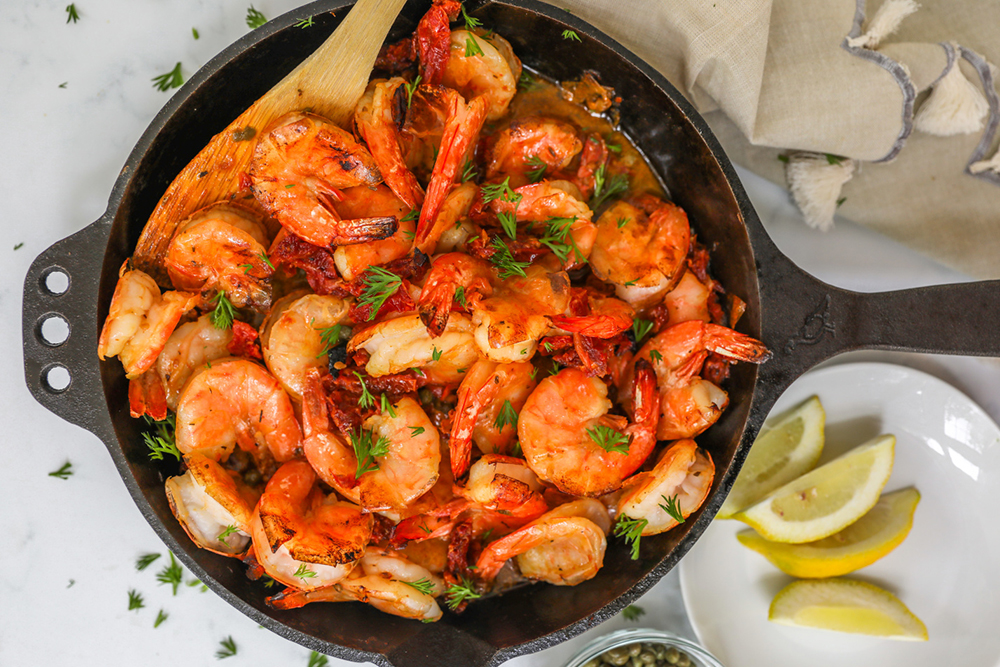 Sun-Dried Tomato and Garlic Shrimp