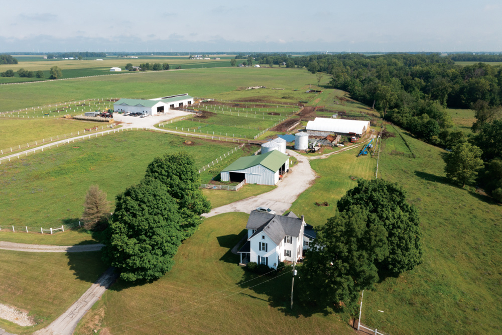 Drone view of Coverdale Angus