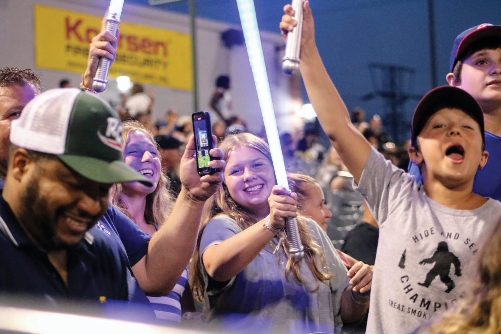 Fans at a RailCats game