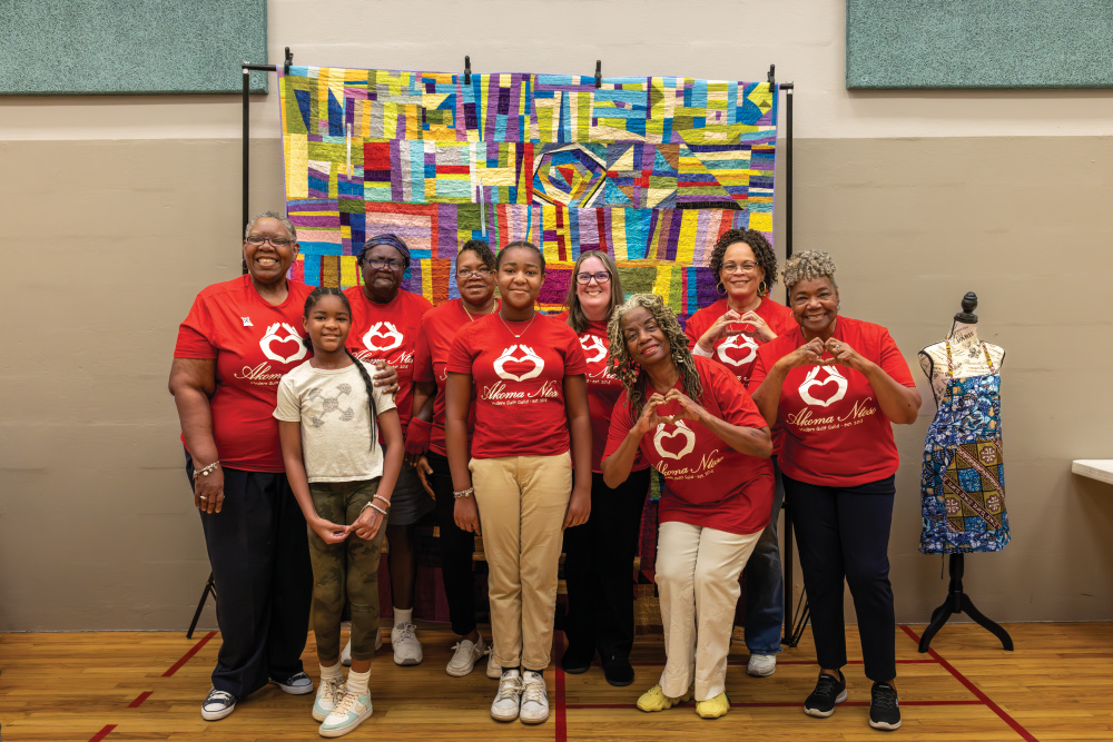 Front row: Tony Jean Dickerson, Emersyn Redd, Adrianne Redd, Yvette Ellis, Verna Moore; back row: Connie Lee-Grady, Alnita Renee Lee, Barbara Triscari, Dianne Bayless
