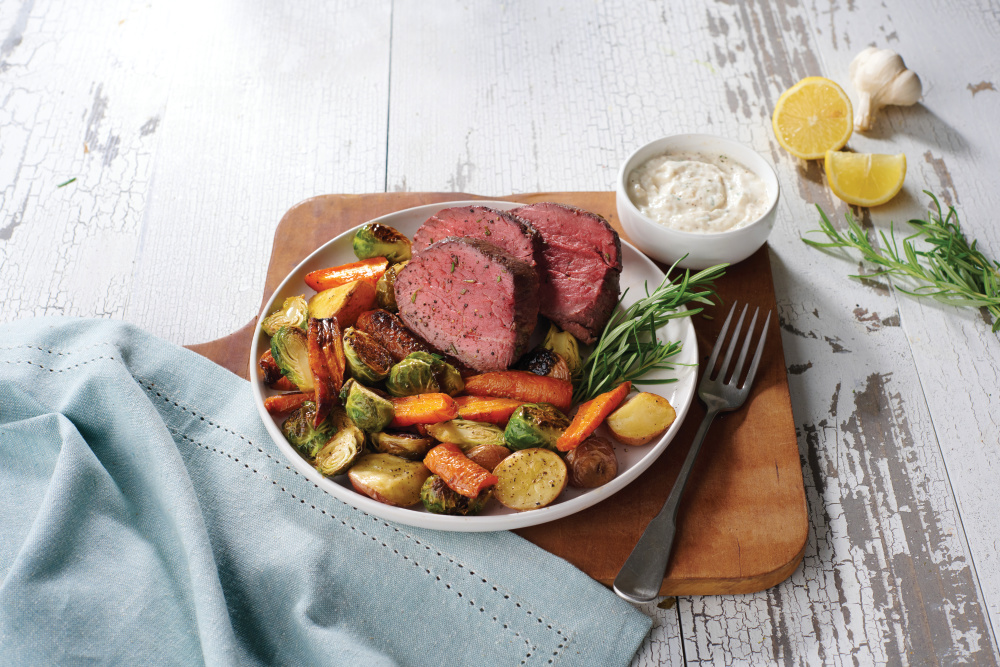 Beef Tenderloin with Roasted Vegetables