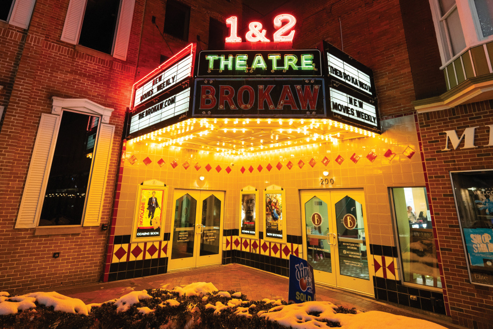 Brokaw Movie House marquee