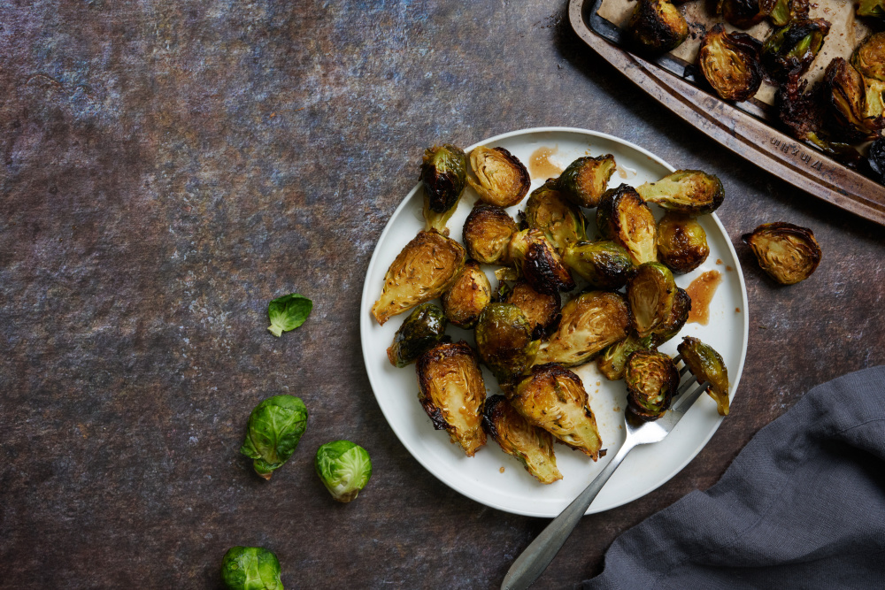 Maple-Balsamic Roasted Brussels Sprouts